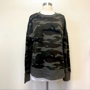 Camo print sweatshirt